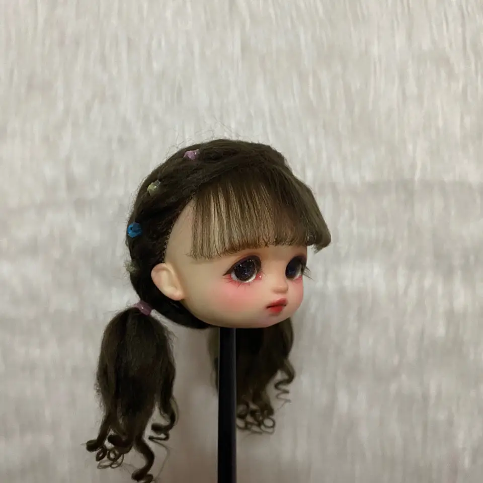 New Doll Wig Double Ponytail Curls Cute Princess Doll Head Accessories DIY Girls Toy Wig Hair For 1/8 1/6 BJD Doll OB11
New Doll Wig Double Ponytail Curls Cute Princess Doll Head Accessories DIY Girls Toy Wig Hair For 1/8 1/6 BJD Doll OB11