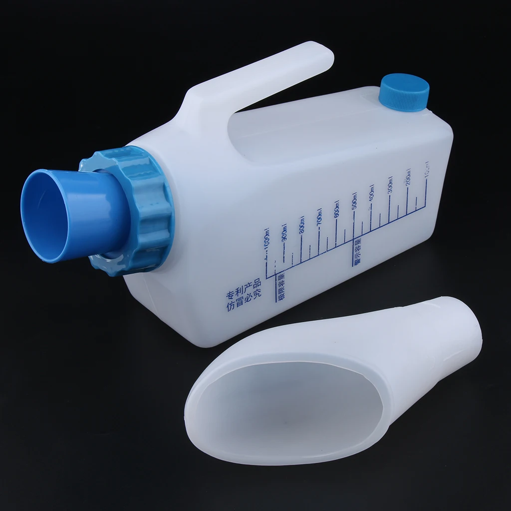 Elderly Patients, Reusable Female Pee Urinal Bottle, Plastic Night Drainage Container Collector for Old Women Elderly Patients, Reusable Female Pee Urinal Bottle, Plastic Night Drainage Container Collector for Old Women