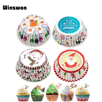 100Pcs/lot Christmas Cupcake Paper Cups Muffin Cupcake Liners Merry Xmas Baking Cup Cake Paper For Christmas Party Baking Decor
100Pcs/lot Christmas Cupcake Paper Cups Muffin Cupcake Liners Merry Xmas Baking Cup Cake Paper For Christmas Party Baking Decor