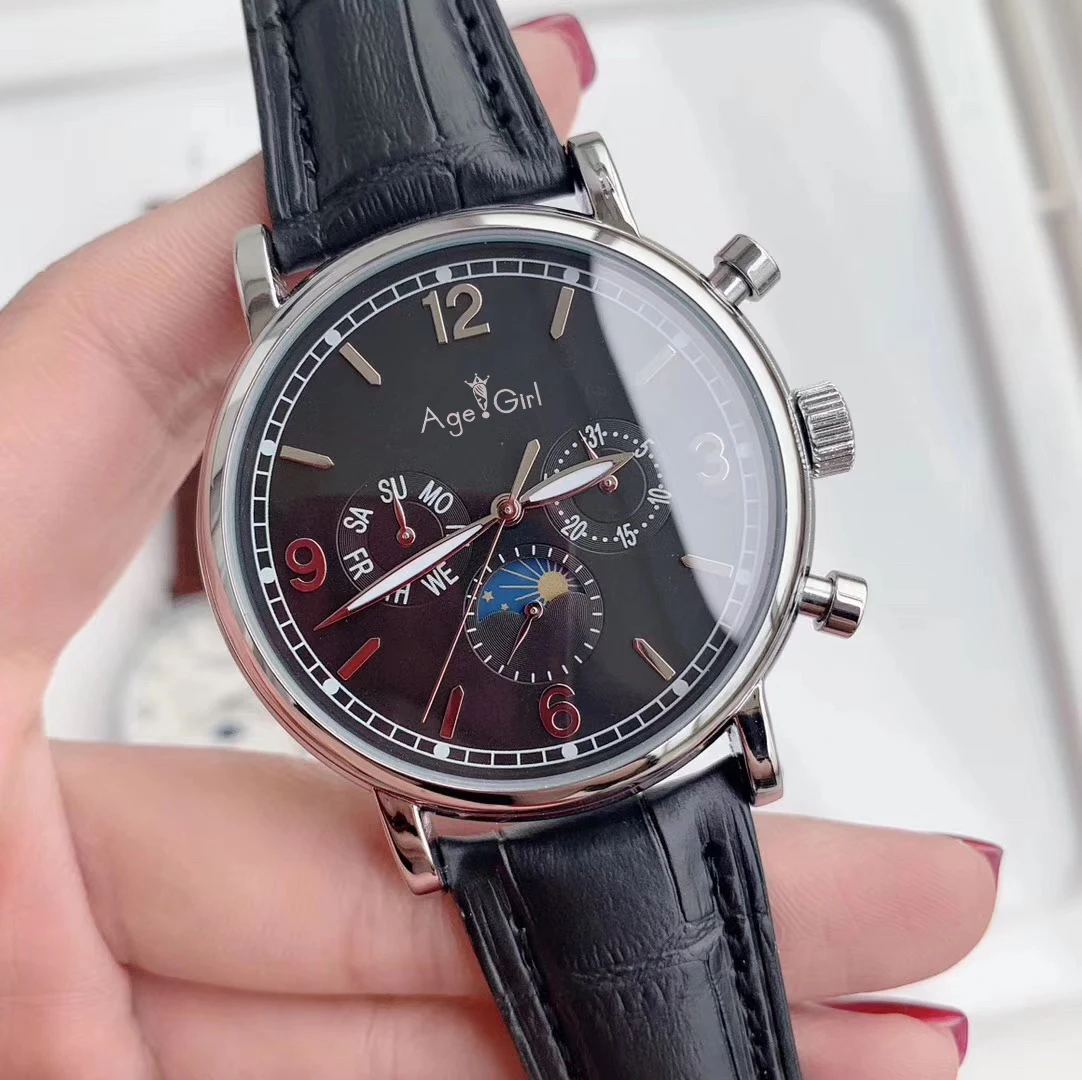 Famous Brand New Men Automatic Mechanical Watch Silver Brown Leather Black White MoonPhase Limited Sport Sapphire Glass Back AAA
Famous Brand New Men Automatic Mechanical Watch Silver Brown Leather Black White MoonPhase Limited Sport Sapphire Glass Back AAA