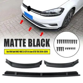 3PCS Matte Black Car Front Bumper Splitter Lip Spoiler Diffuser Protector Guard Cover Trim For VW For Golf MK7 MK7.5 2014-2019
3PCS Matte Black Car Front Bumper Splitter Lip Spoiler Diffuser Protector Guard Cover Trim For VW For Golf MK7 MK7.5 2014-2019