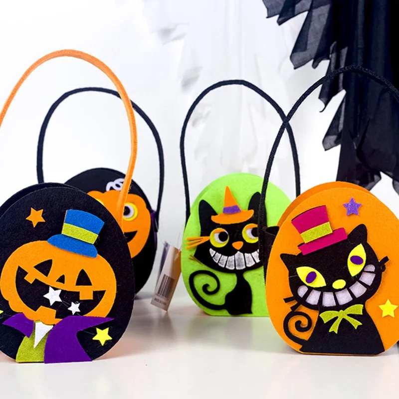 New Halloween Decoration Felt Helloween Candy Bags Basket Halloween Party Decoration Storage Bags Helloween Decorations for Home 
New Halloween Decoration Felt Helloween Candy Bags Basket Halloween Party Decoration Storage Bags Helloween Decorations for Home