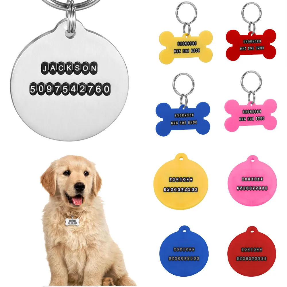 Personalized Stainless Steel Pet ID Tag for Cat Dog Keychain DIY Pet ID Name for Cat Puppy Dog Collar Tag Pendant Keyring
Personalized Stainless Steel Pet ID Tag for Cat Dog Keychain DIY Pet ID Name for Cat Puppy Dog Collar Tag Pendant Keyring