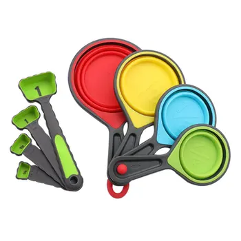 8pcs/Set Food Grade Silicone Foldable Measuring Cups Set Spoon Kitchen Tool Ice Cream Collapsible Baking Cook Tools
8pcs/Set Food Grade Silicone Foldable Measuring Cups Set Spoon Kitchen Tool Ice Cream Collapsible Baking Cook Tools