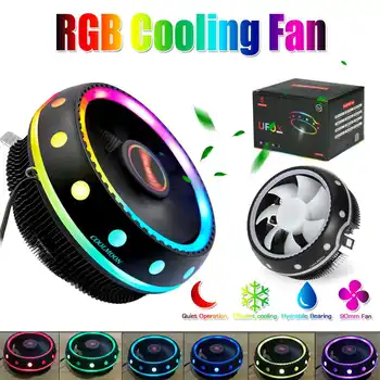 Universal 3 Pin CPU Cooler Radiator RGB Heat Sink Silent PC CPU Cooling Cooler Heatsink Fan for Intel & AMD Platform
Universal 3 Pin CPU Cooler Radiator RGB Heat Sink Silent PC CPU Cooling Cooler Heatsink Fan for Intel & AMD Platform