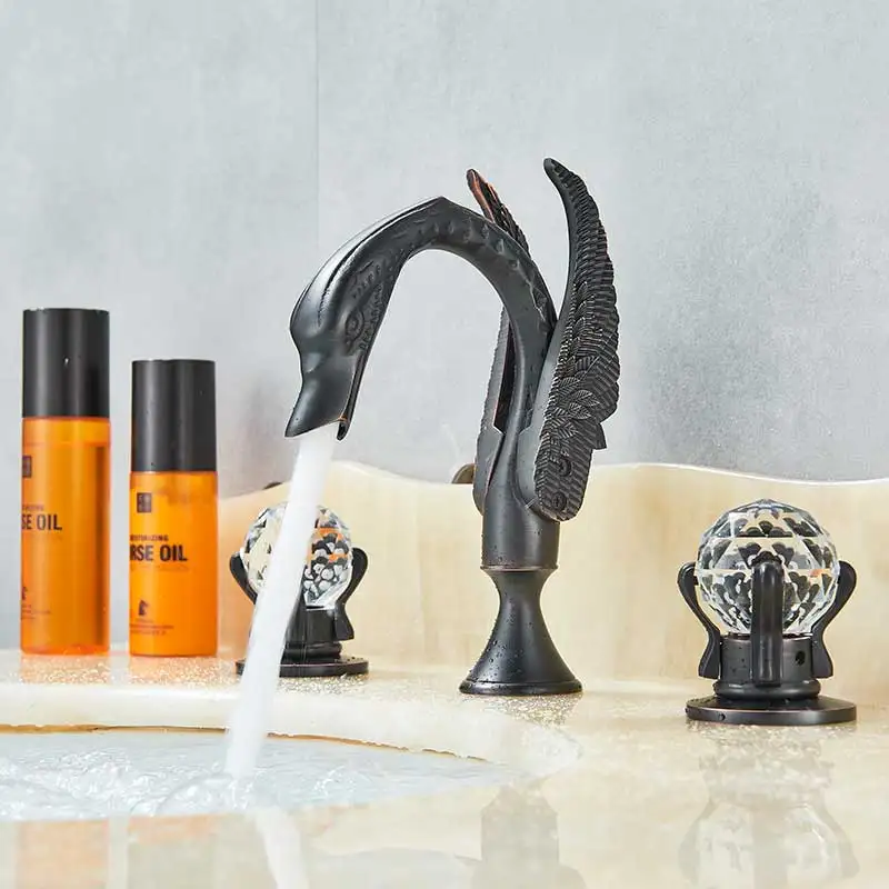 Black-Swan-Basin-Faucet-Deck-Mounted-Dual-Crystal-Handle-Bathroom-Tub-Mixer-Tap-Black-Bronze-Cold (7)