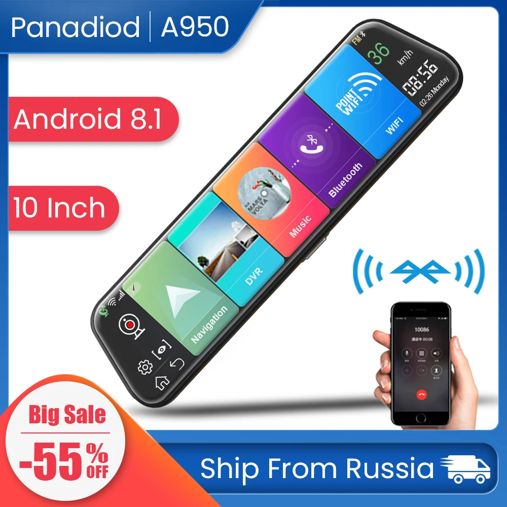 Android 8.1 Car DVR 10 Inch GPS Dual Lens Rearview Mirror Auto Recorder Mirror Dash Camera 4G & WiFi FHD Car Mirror VIdeo ADAS
Android 8.1 Car DVR 10 Inch GPS Dual Lens Rearview Mirror Auto Recorder Mirror Dash Camera 4G & WiFi FHD Car Mirror VIdeo ADAS