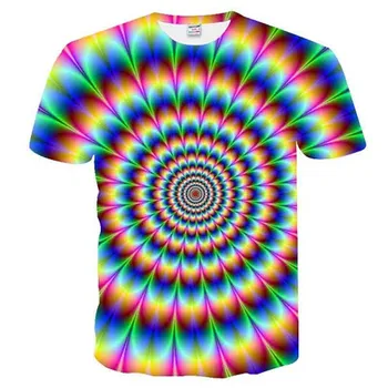 High quality Funny T-shirt Men Women 3D Tshirt Print Watercolor Rainbow Circle painting Short Sleeve Summer Tops Tees
High quality Funny T-shirt Men Women 3D Tshirt Print Watercolor Rainbow Circle painting Short Sleeve Summer Tops Tees