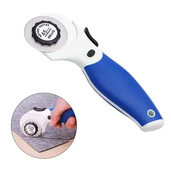 Handheld Rotary Cutter Portable Cloth Cutter Durable Paper Leather Cutter Utility Knife for Daily Use
Handheld Rotary Cutter Portable Cloth Cutter Durable Paper Leather Cutter Utility Knife for Daily Use