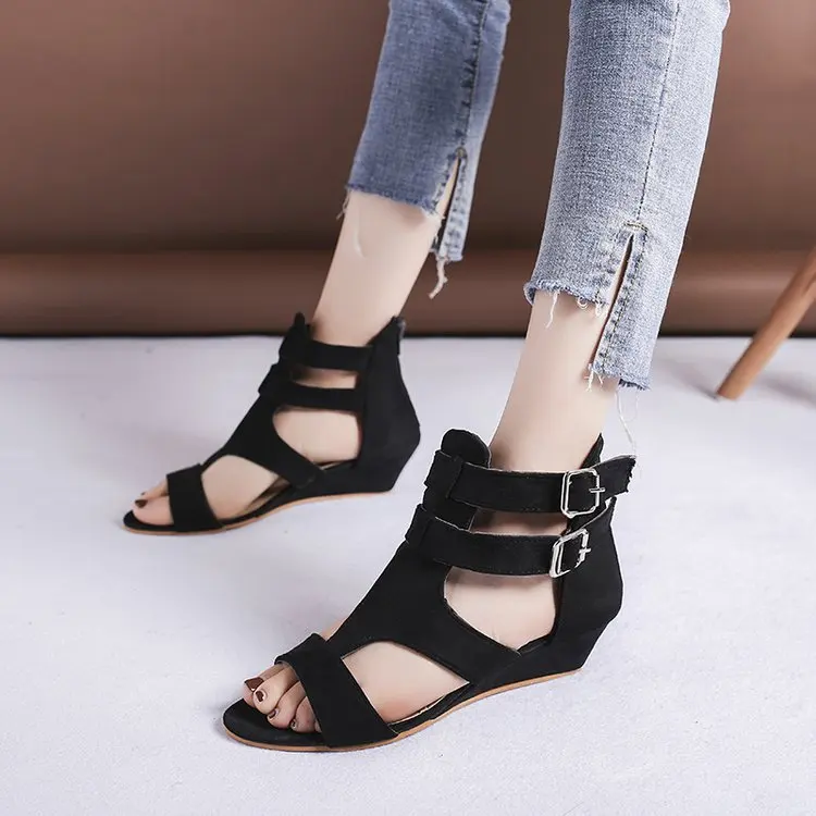 AliExpress wish Asia Amazon Europe and foreign trade large size wedge sandals female leopard buckle buckle fish mouth sandals
AliExpress wish Asia Amazon Europe and foreign trade large size wedge sandals female leopard buckle buckle fish mouth sandals