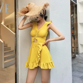 Swimsuit For Women 2020 One-Piece Swimsuits Bikini One Piece Bathing Suit Woman New With Skirt Cover White Korea Ins Female
Swimsuit For Women 2020 One-Piece Swimsuits Bikini One Piece Bathing Suit Woman New With Skirt Cover White Korea Ins Female