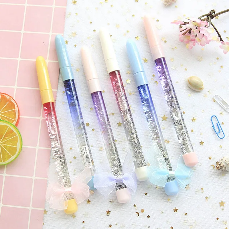 Dazzling Color Quicksand Neutral Pen Small Fresh Lovely Fairy Magic Wand Pen 0.5mm Rainbow Colored Pens Stationery
Dazzling Color Quicksand Neutral Pen Small Fresh Lovely Fairy Magic Wand Pen 0.5mm Rainbow Colored Pens Stationery