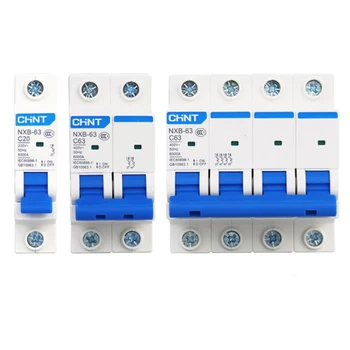 Chint mini air circuit breaker 1P 2P 3P 4P NXB-63 MCB circiut breaker for home light control system solar Pv Distribution cabnit
Chint mini air circuit breaker 1P 2P 3P 4P NXB-63 MCB circiut breaker for home light control system solar Pv Distribution cabnit
