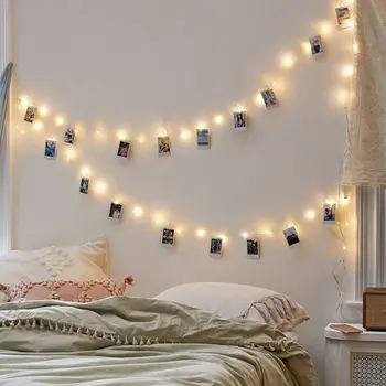 Photo Photo Clip String Lights Fairy LED with Clips Battery Powered Warm White Lighting for Patio Halloween Christmas Party
Photo Photo Clip String Lights Fairy LED with Clips Battery Powered Warm White Lighting for Patio Halloween Christmas Party