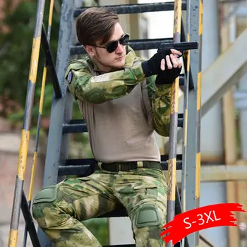 BDU Tactical Camouflage Military Uniform Clothes Suit Men US Army Clothes Airsoft Military Combat Shirt + Cargo Pants Knee Pads
BDU Tactical Camouflage Military Uniform Clothes Suit Men US Army Clothes Airsoft Military Combat Shirt + Cargo Pants Knee Pads