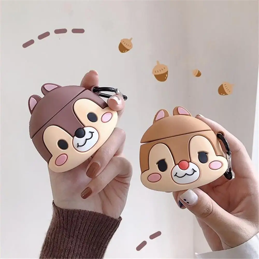 Funny 3D squirrel chip Dale + Ring Wireless Bluetooth Headset Silicone For Airpods Earphone Protective Case Shockproof cases
Funny 3D squirrel chip Dale + Ring Wireless Bluetooth Headset Silicone For Airpods Earphone Protective Case Shockproof cases