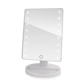 LED Press Screen Makeup Mirror Professional Vanity Mirror With LED Lights Health Beauty Adjustable Countertop 180 Rotating
LED Press Screen Makeup Mirror Professional Vanity Mirror With LED Lights Health Beauty Adjustable Countertop 180 Rotating