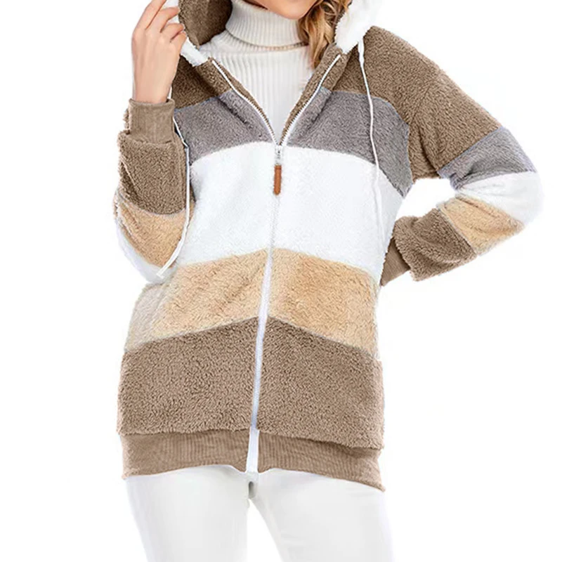 New Autumn and Winter Loose Women's Jackets Personality Fashion Stitching Zipper Hooded Jacket Casual Plus Size Women's Clothing
New Autumn and Winter Loose Women's Jackets Personality Fashion Stitching Zipper Hooded Jacket Casual Plus Size Women's Clothing