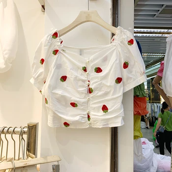 2020 Spring Summer New Arrival Shirts Korean Sweet Print Women Blouses Vintage Elegant Square Collar Blusas Mujer
2020 Spring Summer New Arrival Shirts Korean Sweet Print Women Blouses Vintage Elegant Square Collar Blusas Mujer