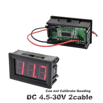 50PCS/LOT DC 4.5-30V 0.56'' Digital Voltmeter calibrate reading Red LED display voltage meter
50PCS/LOT DC 4.5-30V 0.56'' Digital Voltmeter calibrate reading Red LED display voltage meter