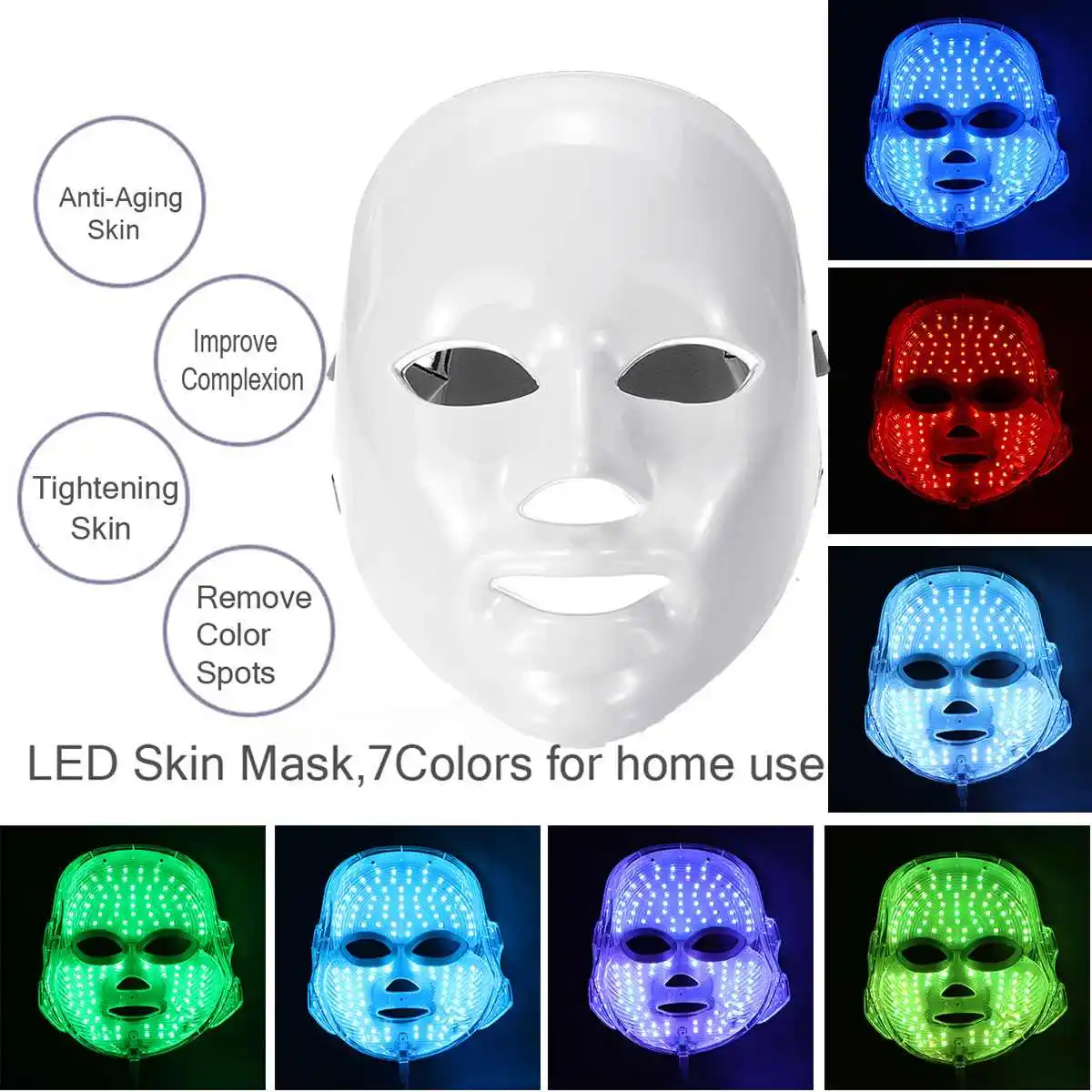 

Dr.Pen LED Light Photon Therapy Mask 7 Color Light Treatment Skin Rejuvenation Whitening Facial Beauty Mask Skin Care Tools