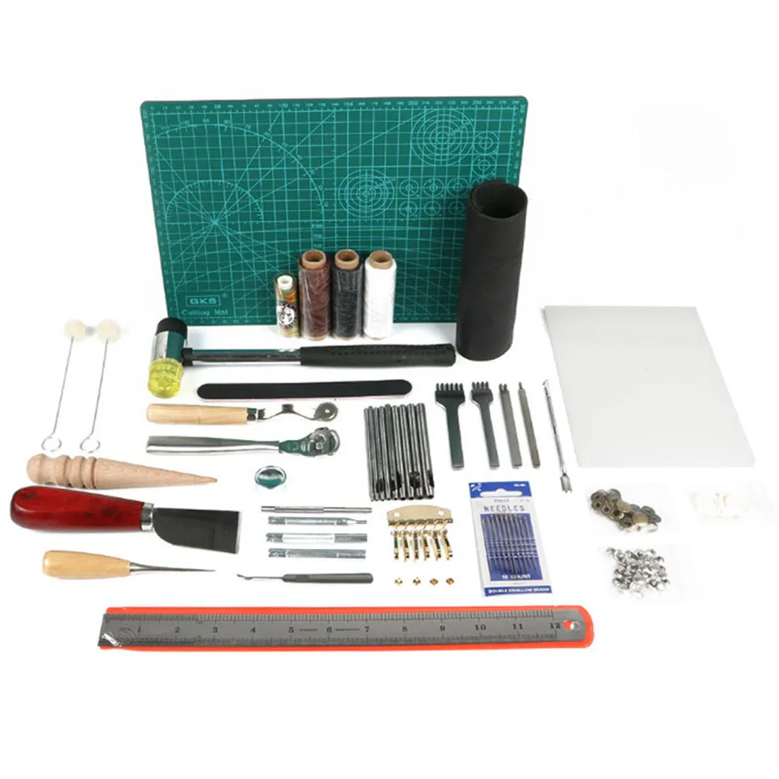 61Pcs Professional Leather Craft Tool Set DIY Craft Supplies Handmade Sewing Tools Kit Carving Work Saddle Accessories Moms Gift
61Pcs Professional Leather Craft Tool Set DIY Craft Supplies Handmade Sewing Tools Kit Carving Work Saddle Accessories Moms Gift