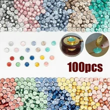 Sealing Wax Seal Stamp Color Wax Beads 100pcs for Diy Lovers Craft Gift Wedding Invitation Envelop Gold Stamper Colorful 
Sealing Wax Seal Stamp Color Wax Beads 100pcs for Diy Lovers Craft Gift Wedding Invitation Envelop Gold Stamper Colorful