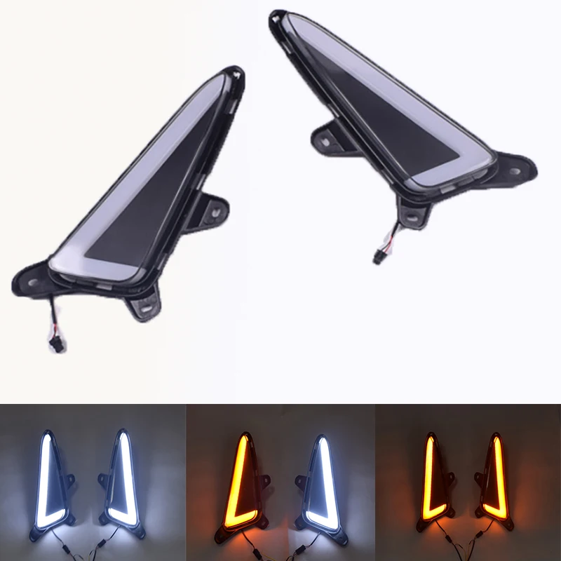 2Pcs Auto 2 Colors DRL 12V LED Daytime Running Light Turn Signal Day Light Brake Light Lamp For Toyota CHR 2016 2017 2018 2019
2Pcs Auto 2 Colors DRL 12V LED Daytime Running Light Turn Signal Day Light Brake Light Lamp For Toyota CHR 2016 2017 2018 2019
