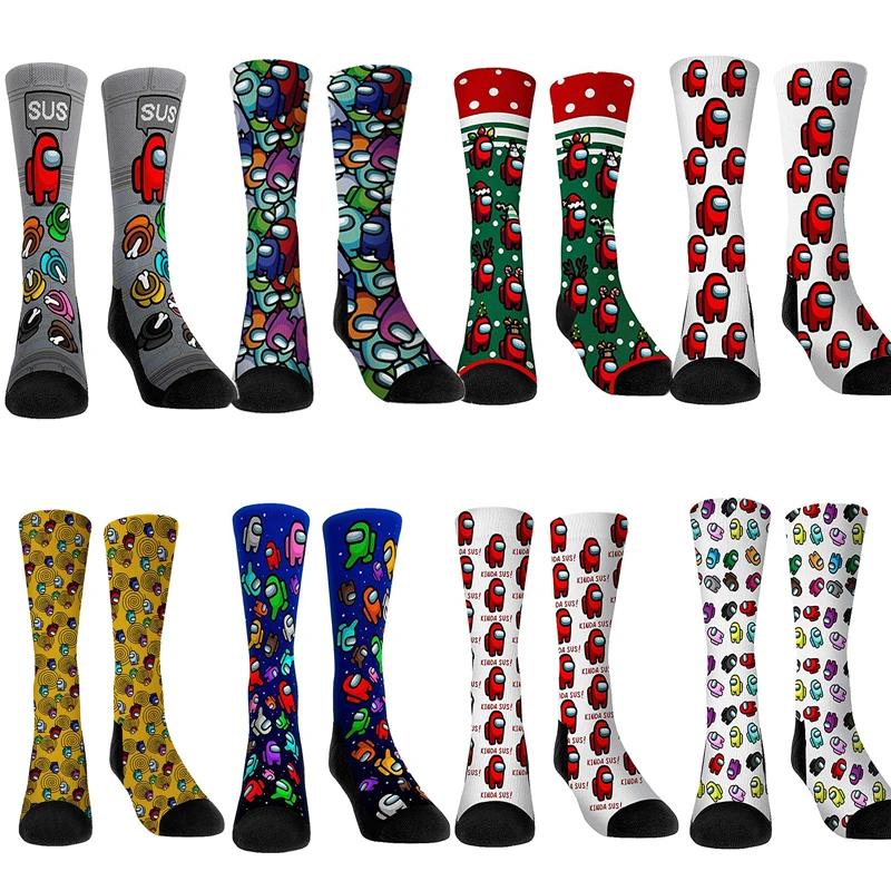 New Anime Game Among US Long Socks Stockings Adult Women Unisex Cosplay Polyester Printing Games Prop Christmas Gift
New Anime Game Among US Long Socks Stockings Adult Women Unisex Cosplay Polyester Printing Games Prop Christmas Gift