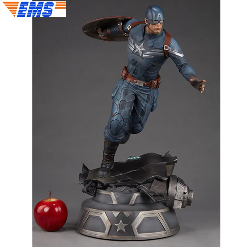 

22" SS 300377 Statue Captain America 1/4 Bust The Avengers Full-Length Portrait Superhero PF Resin Action Model Toy BOX Z2263