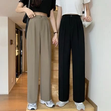 Straight Leg High Waist Trousers Women Y2k Spring 2022 Simple Solid Color Casual Pants Korean Style Drape Bottoms Black Khaki
Straight Leg High Waist Trousers Women Y2k Spring 2022 Simple Solid Color Casual Pants Korean Style Drape Bottoms Black Khaki