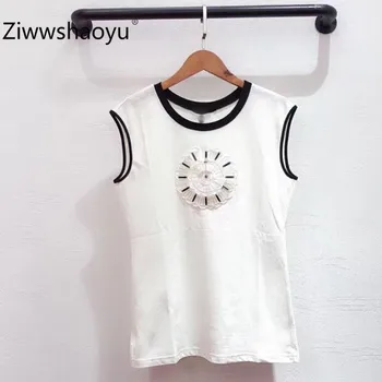 Ziwwshaoyu 2020 New Summer Cotton Linen Sequins Applique Casual Fashion White Tank Tops Women's High Quality Clothing
Ziwwshaoyu 2020 New Summer Cotton Linen Sequins Applique Casual Fashion White Tank Tops Women's High Quality Clothing