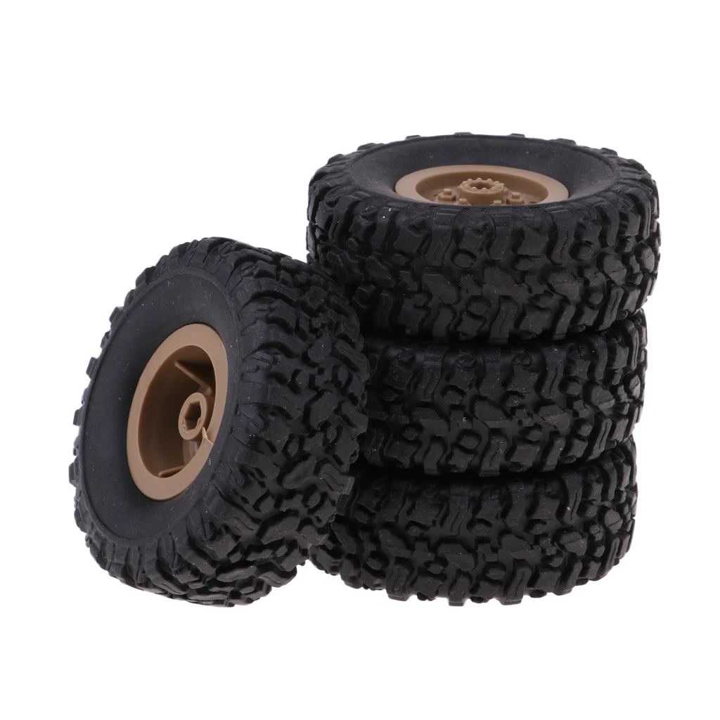4Pcs RC Crawler Car Tires Tyre for WPL Truck Upgrade Accessories B14 B16 B24 4Pcs RC Crawler Car Tires Tyre for WPL Truck Upgrade Accessories B14 B16 B24