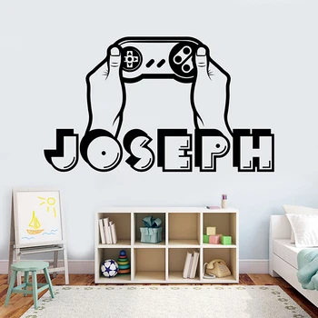 Boy name wall decal personalized gamer name decal 3d sticker controller video game decal customized name teen computer A11-032
Boy name wall decal personalized gamer name decal 3d sticker controller video game decal customized name teen computer A11-032