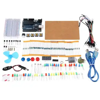 KW-AR-Mini Kit with 17 Classes R3 DC Motor Breadboard LED Components Set Geekcreit - products that work with official boards
KW-AR-Mini Kit with 17 Classes R3 DC Motor Breadboard LED Components Set Geekcreit - products that work with official boards