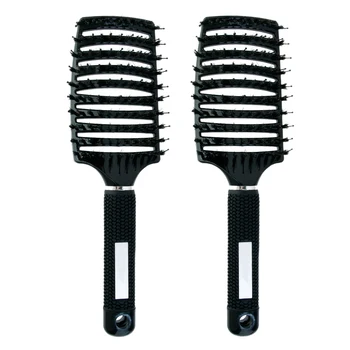 2x Professional Plastic Paddle Hairbrush Hair Care Spa Massage Antistatic Comb 
2x Professional Plastic Paddle Hairbrush Hair Care Spa Massage Antistatic Comb