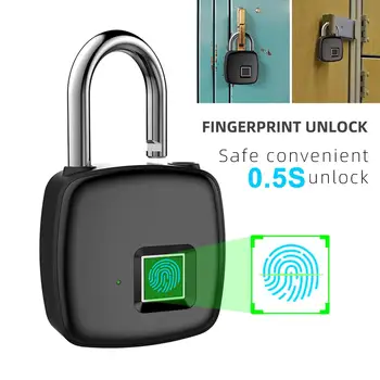 Portable Smart Keyless Wireless APP Fingerprint Door Security Lock Luggage Case Padlock USB Rechargeable Fingerprint Lock
Portable Smart Keyless Wireless APP Fingerprint Door Security Lock Luggage Case Padlock USB Rechargeable Fingerprint Lock