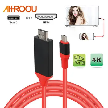 AHHROOU USB 3.1 to HDMI 4K Adapter Cable 2M Type C to HDMI Cable for MacBook Samsung Galaxy S9/S8/Note 9 Huawei USB-C HDMI d20
AHHROOU USB 3.1 to HDMI 4K Adapter Cable 2M Type C to HDMI Cable for MacBook Samsung Galaxy S9/S8/Note 9 Huawei USB-C HDMI d20