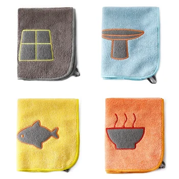 4PCS Hangable Scouring Rag Kitchen Cleaning Dish Towel Microfiber Absorbent Dish Cloth Thickening Sassafras Towel 
4PCS Hangable Scouring Rag Kitchen Cleaning Dish Towel Microfiber Absorbent Dish Cloth Thickening Sassafras Towel