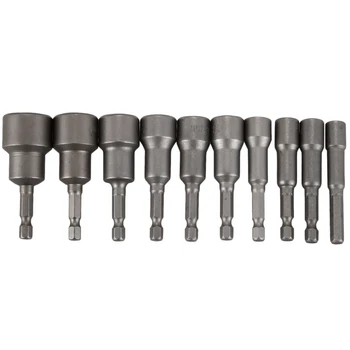 Promotion! 10PCs 1/4inch Diameter 6mm-19mm Hex Shank Bit Socket Magnetic Set Drill Bit Tool
Promotion! 10PCs 1/4inch Diameter 6mm-19mm Hex Shank Bit Socket Magnetic Set Drill Bit Tool