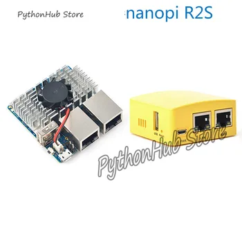 NanoPi R2S Mini Router RK3328 Development Board Dual Gigabit Ethernet Port OpenWrt/LEDE
NanoPi R2S Mini Router RK3328 Development Board Dual Gigabit Ethernet Port OpenWrt/LEDE