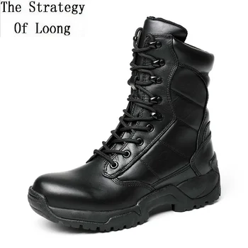 Korean Tide Four Seasons Men Genuine Leather Zipper Half Equestrian Boots British Style Male Sewing Mid-Calf Military Boots 1912
Korean Tide Four Seasons Men Genuine Leather Zipper Half Equestrian Boots British Style Male Sewing Mid-Calf Military Boots 1912