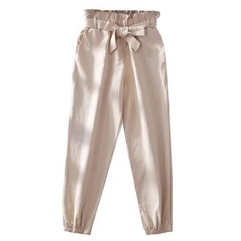 New Style of Haren Pants for Women Spring and Summer High Waist Loose 9 Minutes of Pants Girdle Feet Casual Pants for Women
New Style of Haren Pants for Women Spring and Summer High Waist Loose 9 Minutes of Pants Girdle Feet Casual Pants for Women