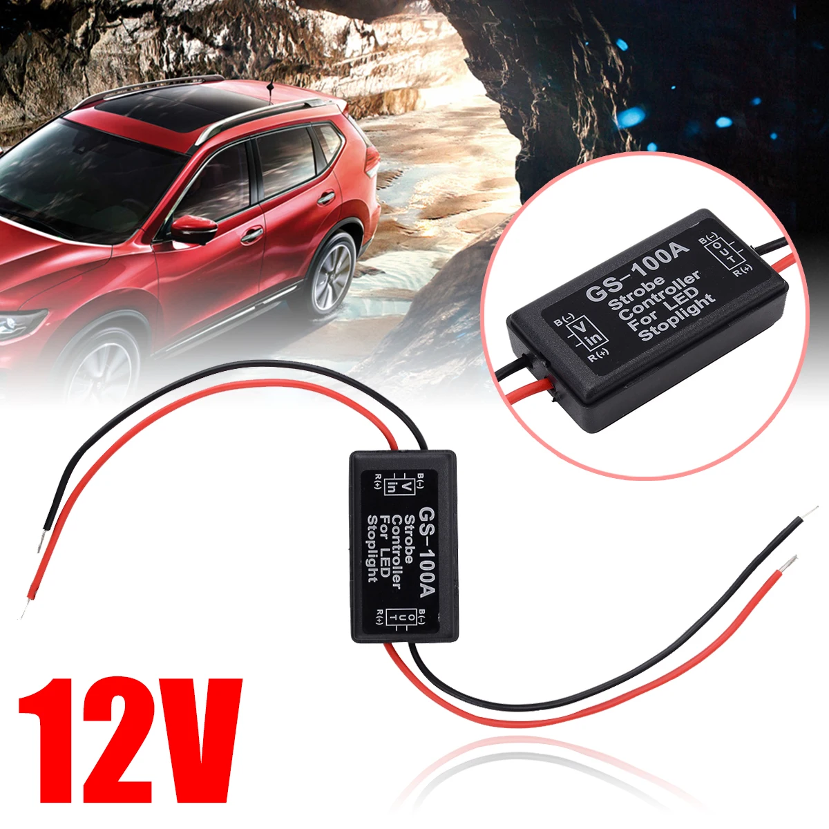 High Quality 12V Car LED Brake Stop Light Flasher Module Flash Strobe Controller Box for Car Motorcycle Bike Accessories