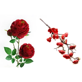 2 Pcs Artificial Flowers Bridal Bouquet for Wedding Home Party Decor, Peony & Plum
2 Pcs Artificial Flowers Bridal Bouquet for Wedding Home Party Decor, Peony & Plum