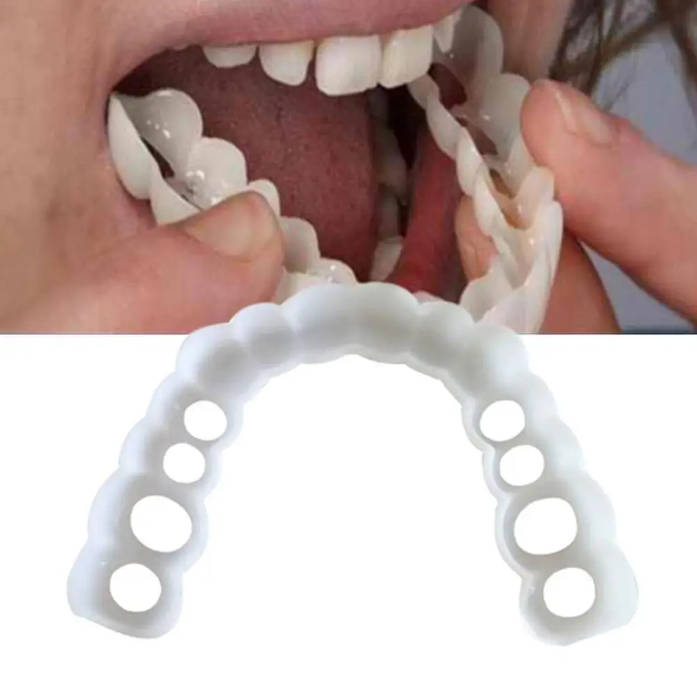 Smile Teeth Veneers Whitening Snap On Smile Teeth Fake Tooth Cover Teeth Perfect Cosmetic Denture Instant Oral Hygiene Tools
Smile Teeth Veneers Whitening Snap On Smile Teeth Fake Tooth Cover Teeth Perfect Cosmetic Denture Instant Oral Hygiene Tools