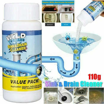 Kitchen sewer pipe channel powder Toilet blockage Strong pipeline dredging agent Anti-blocking detergent deodorization for home
Kitchen sewer pipe channel powder Toilet blockage Strong pipeline dredging agent Anti-blocking detergent deodorization for home