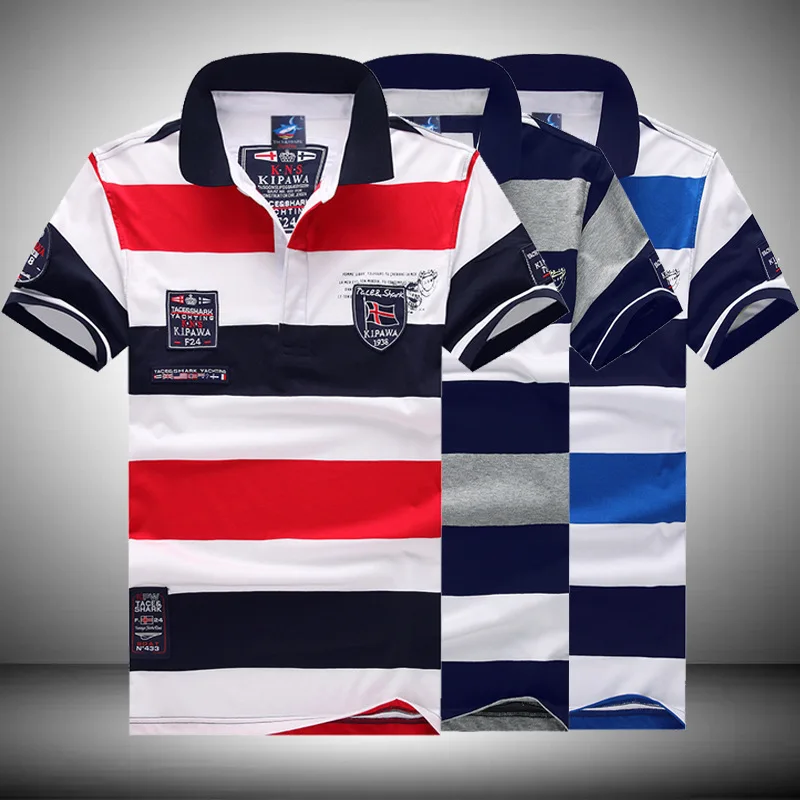 Summer Striped Polo Shirts Short Sleeve Men Cotton Breathable Tops Tee 2020 New Fashion Shark Brand Comfortable Casual Clothes
Summer Striped Polo Shirts Short Sleeve Men Cotton Breathable Tops Tee 2020 New Fashion Shark Brand Comfortable Casual Clothes