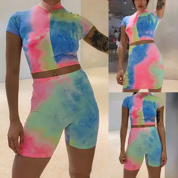 Fashion Women Bodycon Two-Piece Romper Crop Top Shorts Jumpsuit Club Set Outfits 
Fashion Women Bodycon Two-Piece Romper Crop Top Shorts Jumpsuit Club Set Outfits