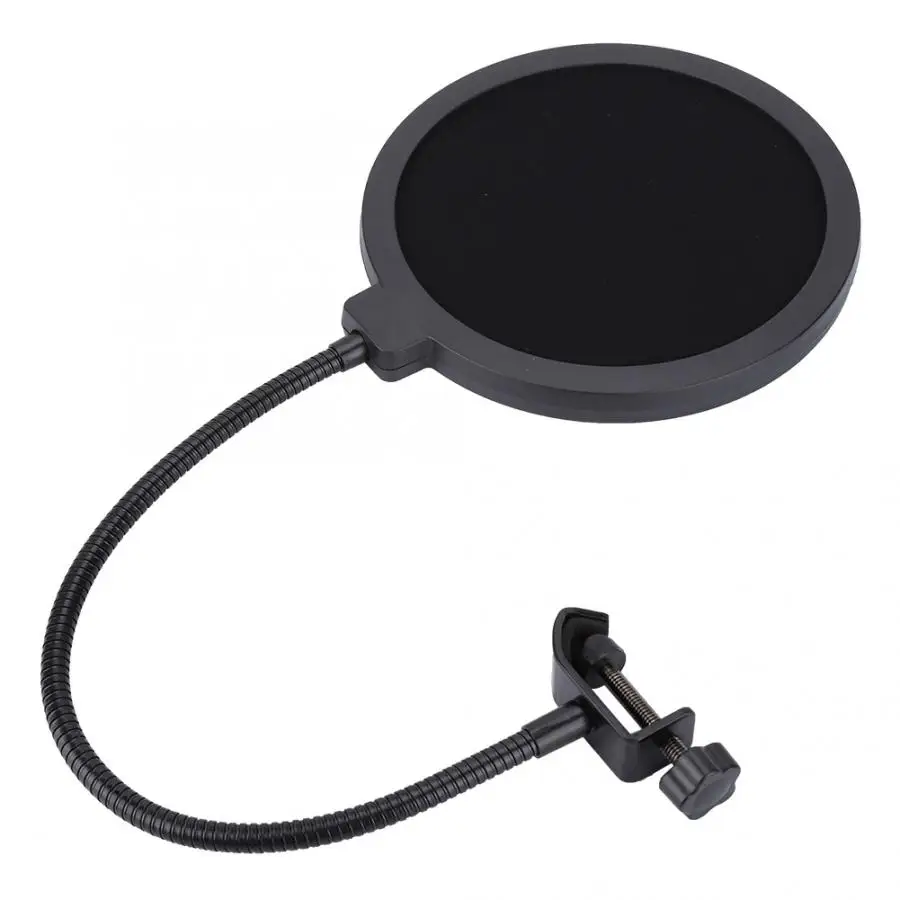 Practical Double Layer Studio Microphone Flexible 15.5cm Diameter -up Filter Wind Screen Mask Mic Filter Shield Recording
Practical Double Layer Studio Microphone Flexible 15.5cm Diameter -up Filter Wind Screen Mask Mic Filter Shield Recording